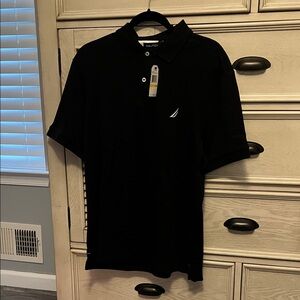 Nautica Men's Classic Black Polo Shirt